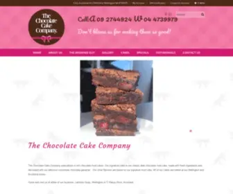 Thechocolatecakecompany.co.nz(The Chocolate Cake Company Auckland and Wellington) Screenshot