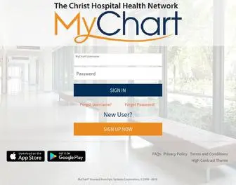 Thechristhospitalmychart.com(MyChart) Screenshot