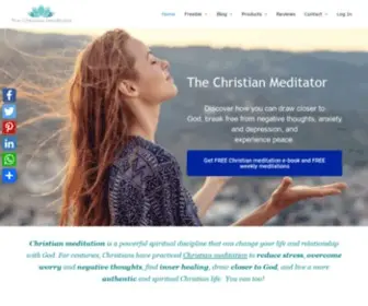 Thechristianmeditator.com(Christian Meditation) Screenshot