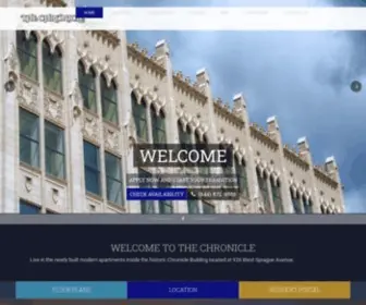 Thechronicleapartments.com(The Chronicle) Screenshot