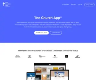 Thechurchapp.org(The Church App) Screenshot