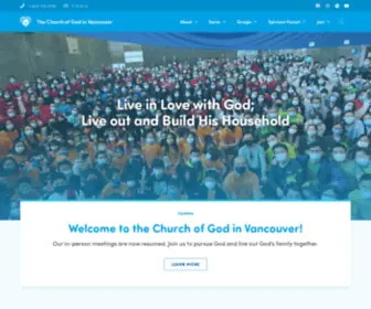 Thechurchofgodinvancouver.org(The Church of God in Vancouver) Screenshot