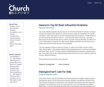 Thechurchreport.com(Discussing the best ways to live your life) Screenshot