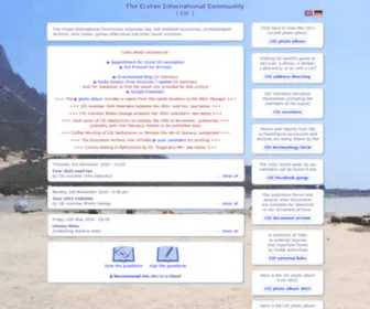 Thecic.eu(The Cretan International Community (CIC)) Screenshot