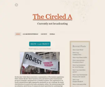 Thecircleda.com(The Circled A) Screenshot