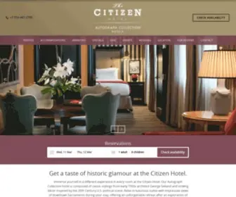 Thecitizenhotel.com(Sacramento Hotels) Screenshot