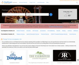 Thecityofanaheim.com(Anaheim, CA) Screenshot