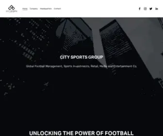 Thecitysportsgroup.com(City Sports Group) Screenshot