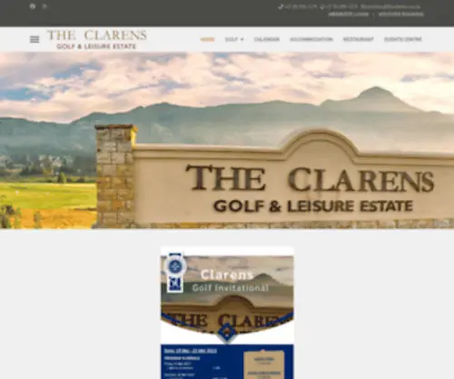 Theclarens.co.za(The Clarens Golf & Leisure Estate) Screenshot