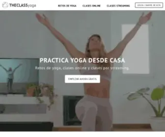 Theclassyoga.com(Clases de yoga online) Screenshot