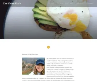 Thecleanplatechef.com(The Clean Plate) Screenshot