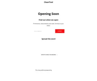 Thecleantool.com(Create an Ecommerce Website and Sell Online) Screenshot