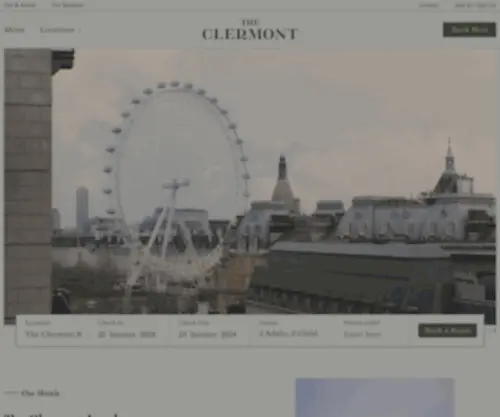 Theclermont.co.uk(4 Star Hotels In London) Screenshot