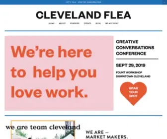 Theclevelandflea.com(Cleveland Flea) Screenshot