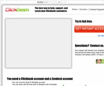 Theclickdesk.com(Clickdesk Customer Support System) Screenshot