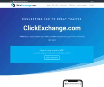 Theclickexchange.com(The Click Exchange) Screenshot