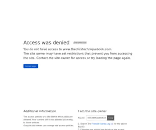 Theclicktechniquebook.com(The CLICK Technique) Screenshot