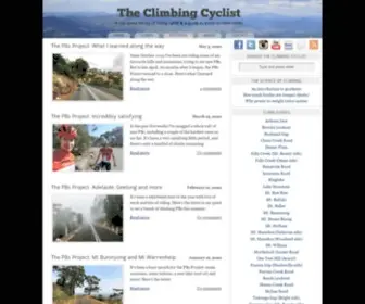 Theclimbingcyclist.com(The Climbing Cyclist) Screenshot