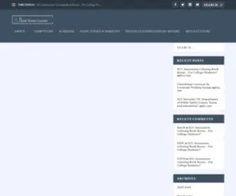 Theclocktowercourier.com(The Clock Tower Courier) Screenshot