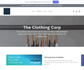 Theclothingcorp.com(The Clothing Corp) Screenshot