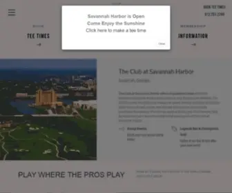 Theclubatsavannahharbor.com(Savannah Golf) Screenshot
