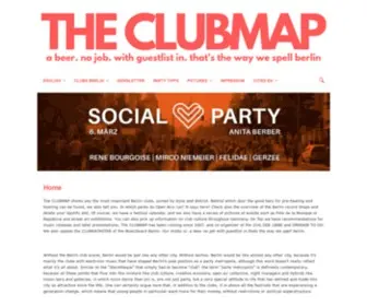 Theclubmap.com(THE CLUBMAP) Screenshot