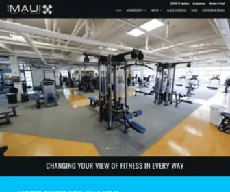 Theclubmaui.com(Maui's Premier Gyms) Screenshot