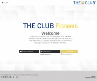 Theclubpioneers.com(Theclubpioneers) Screenshot
