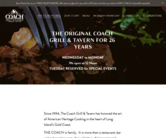 Thecoachgrill.com(THE ORIGINAL COACH GRILL) Screenshot