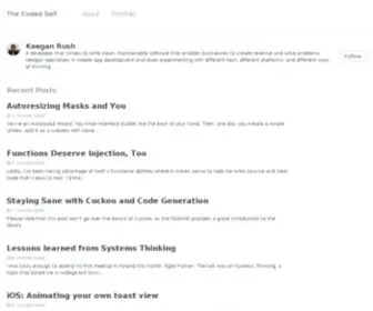 Thecodedself.com(A software developer) Screenshot