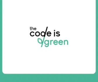 Thecodeisgreen.com(The code is green) Screenshot