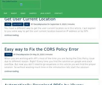 Thecodepractice.com(Learn and execute) Screenshot