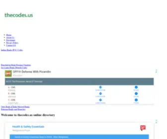 Thecodes.us(Online directory) Screenshot