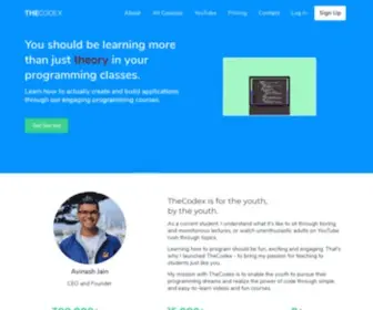 Thecodex.me(Online, Engaging and Fun Programming Courses) Screenshot