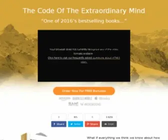 Thecodexmind.com(The Code Of The Extraordinary Mind) Screenshot