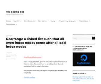 Thecodingbot.com(The Coding Bot) Screenshot