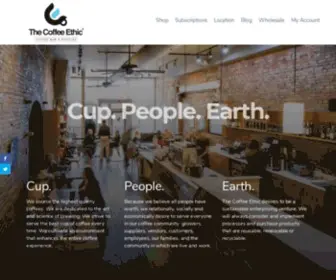 Thecoffeeethic.com(Coffee Bar & Roaster) Screenshot