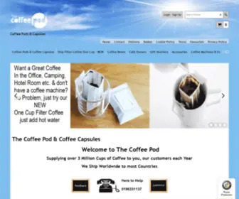 Thecoffeepod.co.uk(Coffee Pods) Screenshot