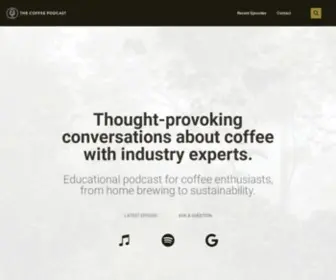 Thecoffeepodcast.com(The Coffee Podcast) Screenshot