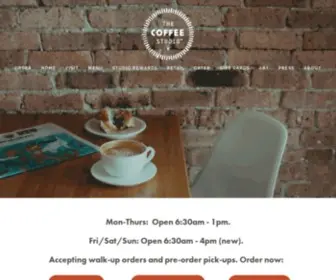 Thecoffeestudio.com(The Coffee Studio) Screenshot
