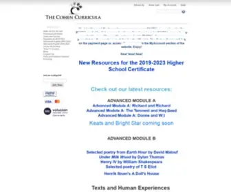 Thecohencurricula.com.au(The Cohen Curricula) Screenshot