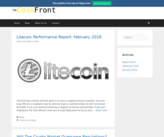 Thecoinfront.com(The Coin Front) Screenshot