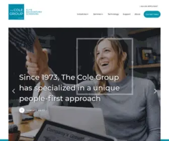 Thecolegroup.com(Elite Background Screening) Screenshot