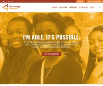 Thecollegeinitiative.org(The College Initiative) Screenshot