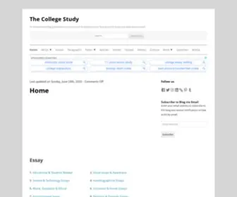 Thecollegestudy.net(The College Study) Screenshot