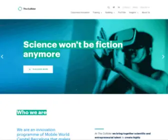 Thecollider.tech(We are an innovation programme of Mobile World Capital Barcelona) Screenshot