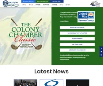 Thecolonychamber.org(Chamber of Commerce) Screenshot