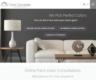 Thecolorconcierge.com(Paint Color Consultant & Window Treatments) Screenshot