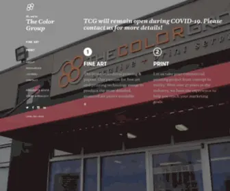 Thecolorgroup.com(Printing Seattle) Screenshot