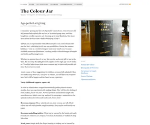 Thecolourjar.ca(The Colour Jar) Screenshot